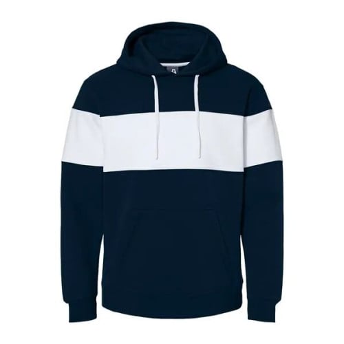 J. America Men's Varsity Fleece Colorblocked Hooded Sweat...