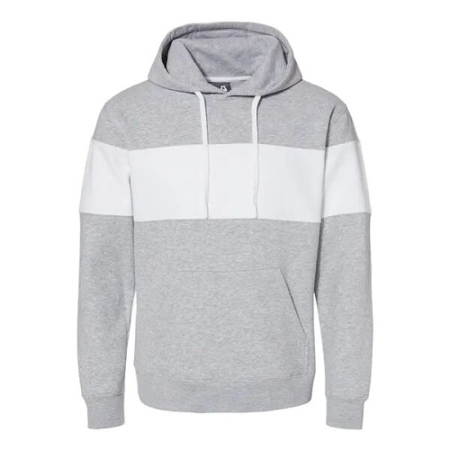J. America Men's Varsity Fleece Colorblocked Hooded Sweat...