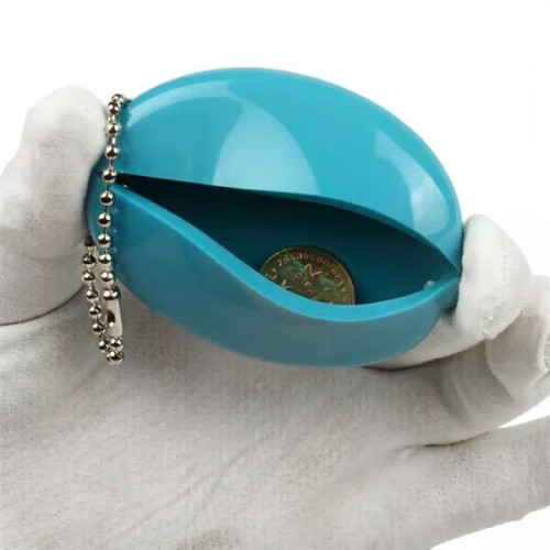 Squeeze Open Mini Coin Purse Keyring 