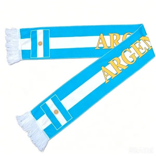 Premium Country Flag Soccer Fan Scarf with Fringed Ends 