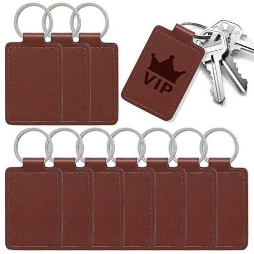 Blank Leather Keychain