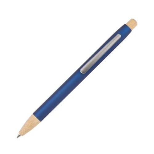 Charon Aluminum Ballpoint Pen w/Bamboo Clicker & Tip