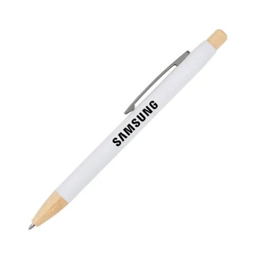 Charon Aluminum Ballpoint Pen w/Bamboo Clicker & Tip