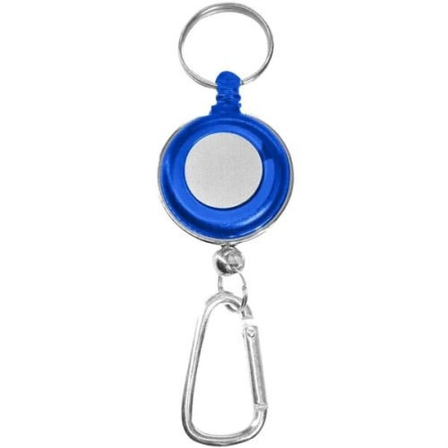 Transparent Badge Reel with Carabiner and Keyring