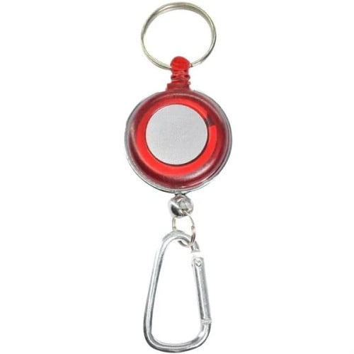 Transparent Badge Reel with Carabiner and Keyring