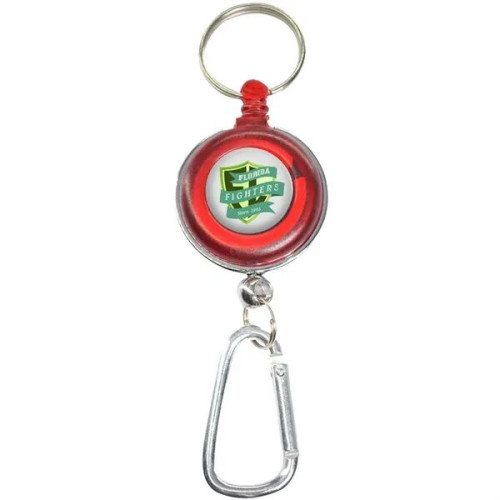 Transparent Badge Reel with Carabiner and Keyring