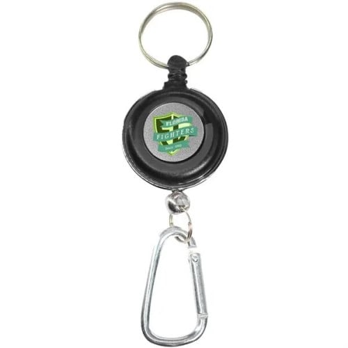 Transparent Badge Reel with Carabiner and Keyring
