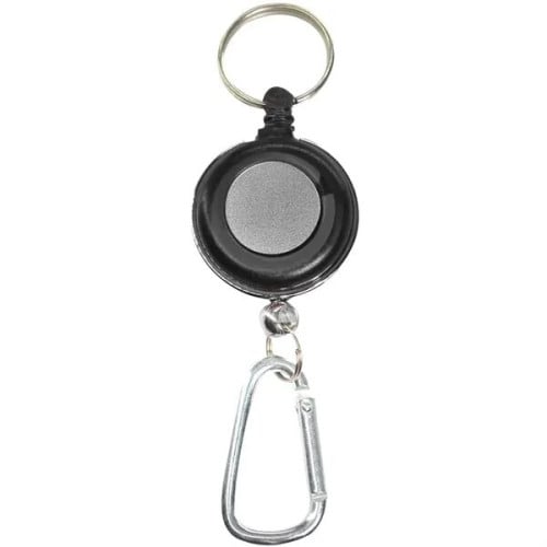 Transparent Badge Reel with Carabiner and Keyring
