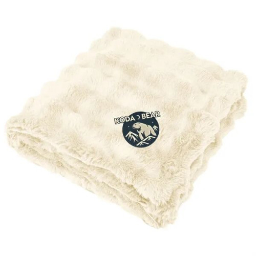 Faux Fur rPET Bubble Blanket