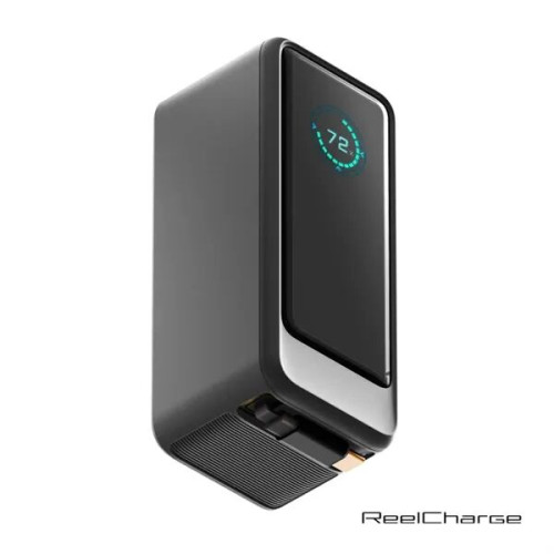 ReelCharge ReelPro 45W 10,000 mAh Power Bank w/Cable