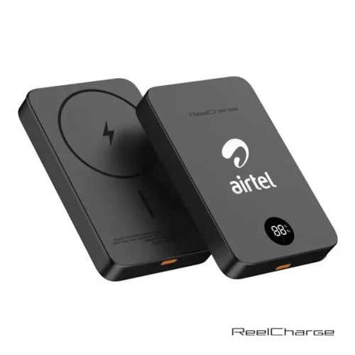 ReelCharge Semi Solid State Aluminum Power Bank - 10K