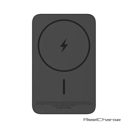 ReelCharge Semi Solid State Aluminum Power Bank - 5K