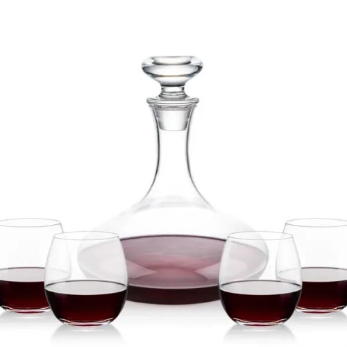 Elliston Decanter & Redmond Stemless Wine Set