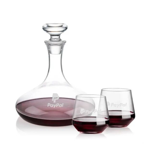 Elliston Decanter & Tucson Stemless Wine Set