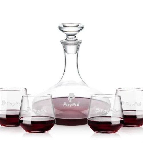Elliston Decanter & Tucson Stemless Wine Set