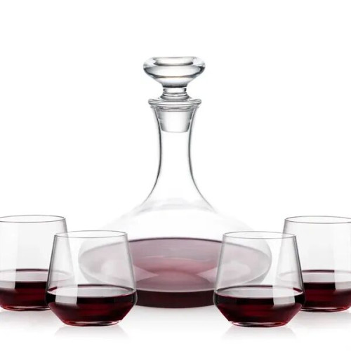 Elliston Decanter & Tucson Stemless Wine Set