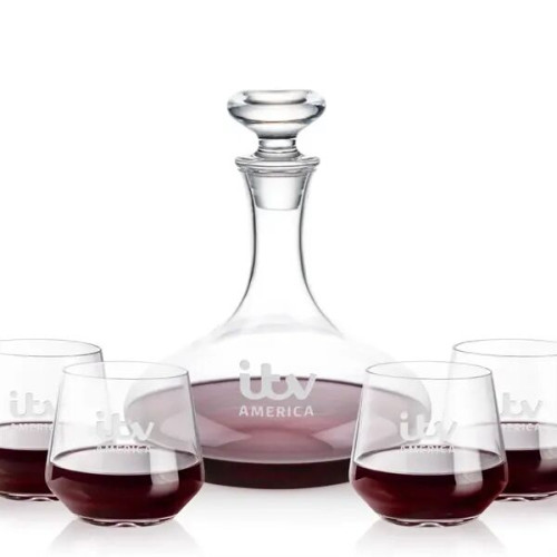 Elliston Decanter & Sturgis Stemless Wine Set