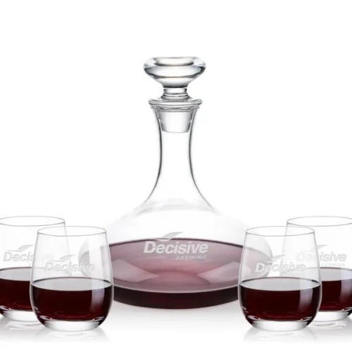 Elliston Decanter & Salem Stemless Wine Set