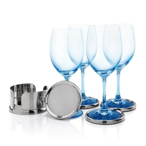 Baldoni Coasters & Soudan Blue Wine