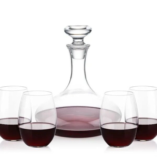 Elliston Decanter & Carlita Stemless Wine Set