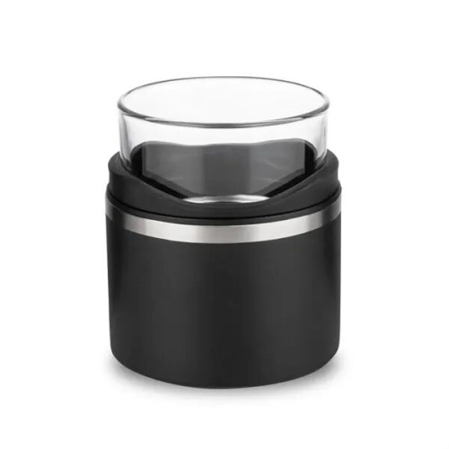 Mattinson Whiskey Glass w/SS Insulating Holder - 10oz