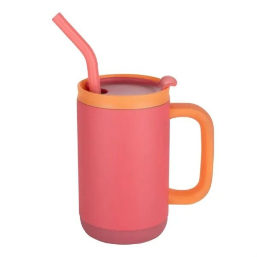 Abelia SS Sip & Twist Lid Mug w/Straw - 16oz
