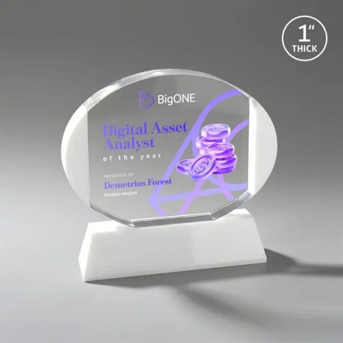 Darwin VividPrint™ Award on Newhaven Base - White