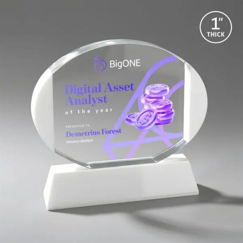 Darwin VividPrint™ Award on Newhaven Base - White