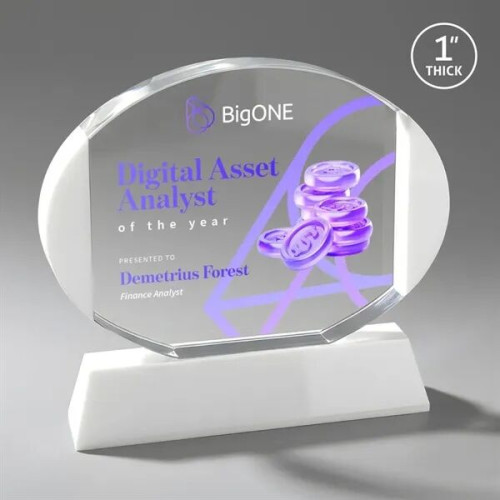 Darwin VividPrint™ Award on Newhaven Base - White