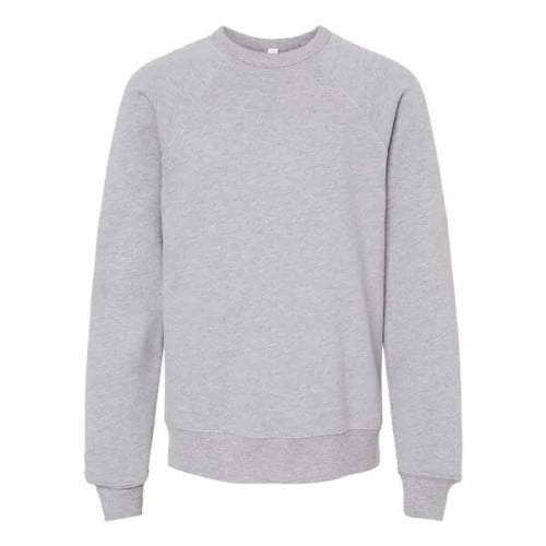 BELLA + CANVAS Youth Sponge Fleece Crewneck Sweatshirt