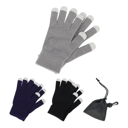 Easy Swipe Touch-Sensitive Glove With Drawstring Pouch