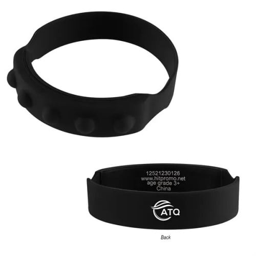 Push Pop Recycled Silicone Wristband