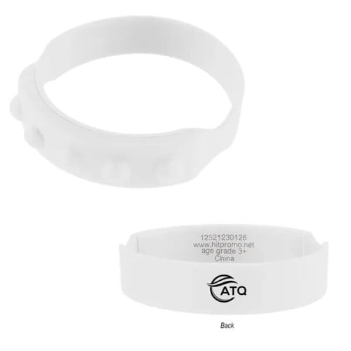 Push Pop Recycled Silicone Wristband