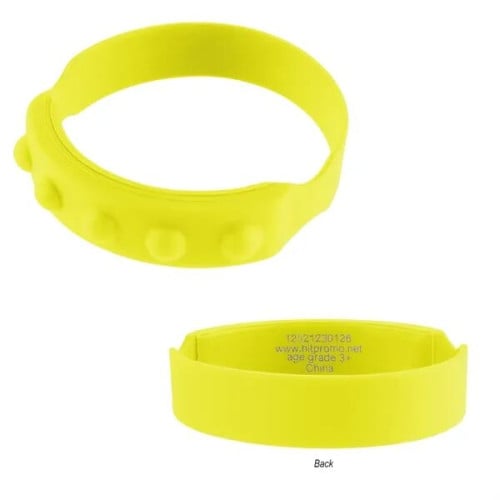 Push Pop Recycled Silicone Wristband