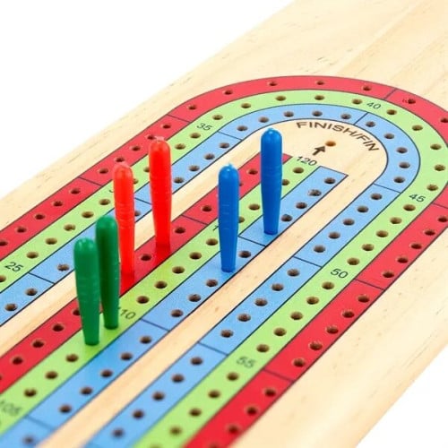 3-Track Travel Cribbage Game