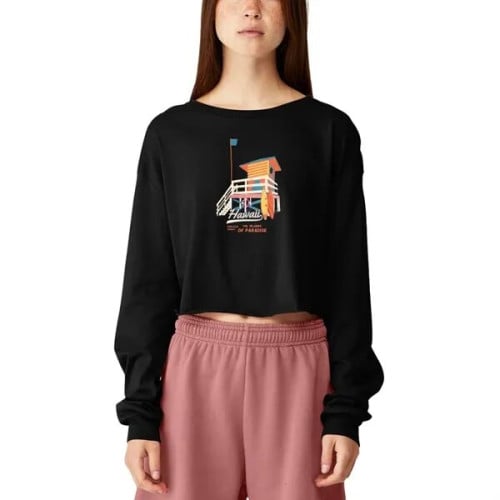 Bella Canvas Ladies' Cropped Long Sleeve Shirt