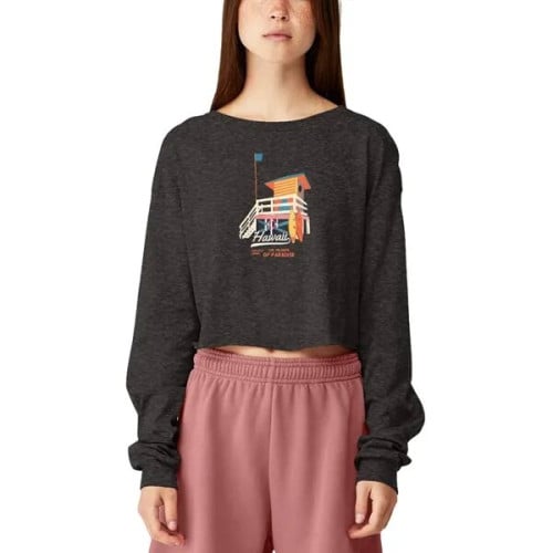 Bella Canvas Ladies' Cropped Long Sleeve Shirt