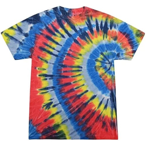 Adult 5.4 oz. Cotton Tie Dye T-Shirts