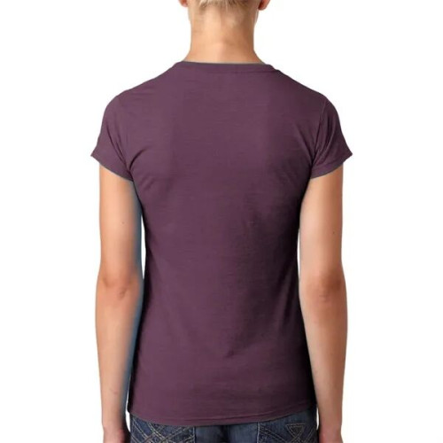 Next Level Ladies CVC Deep V Crew Neck Tee Shirts