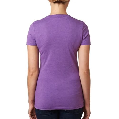 Next Level Ladies CVC Deep V Crew Neck Tee Shirts
