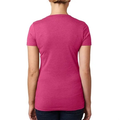 Next Level Ladies CVC Deep V Crew Neck Tee Shirts