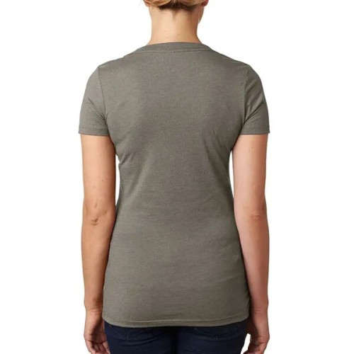 Next Level Ladies CVC Deep V Crew Neck Tee Shirts