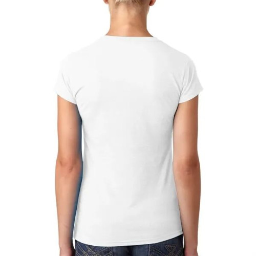 Next Level Ladies CVC Deep V Crew Neck Tee Shirts