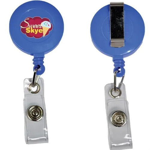 Retractable Badge Reel Holder with Belt Clip