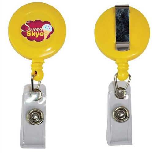 Retractable Badge Reel Holder with Belt Clip
