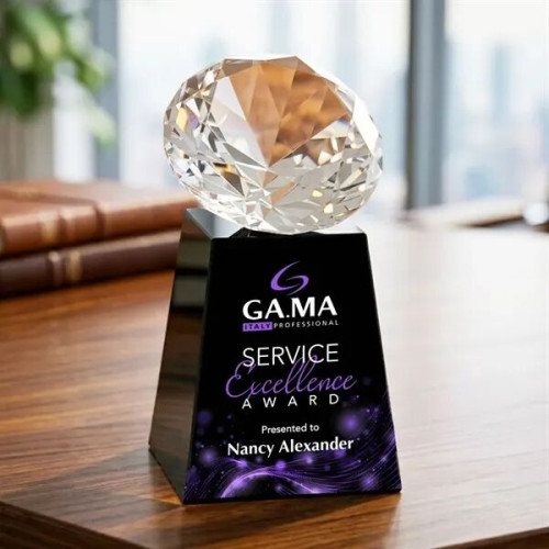 Celestina VividPrint™ Award - Black/Diamond