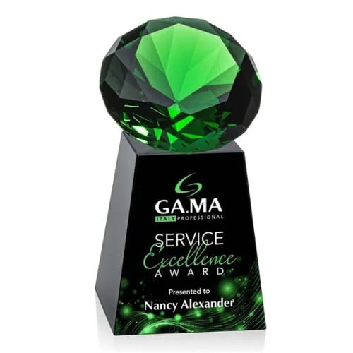 Celestina VividPrint™ Award - Black/Emerald