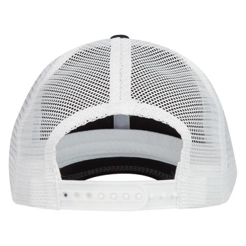 CONTRAST STITCH MESH BACK CAP