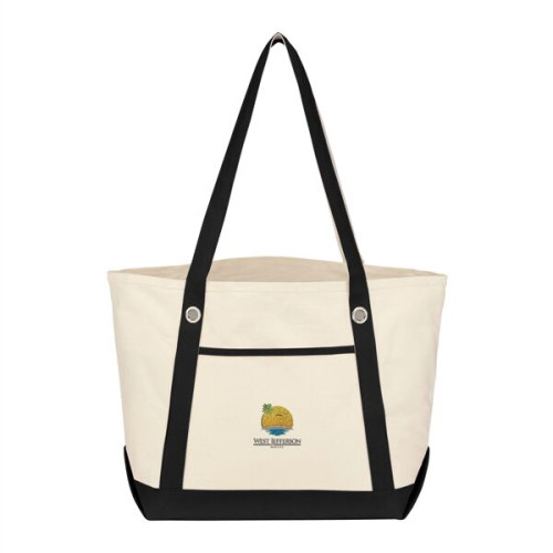 Medium Cotton Canvas Sailing Tote Bag