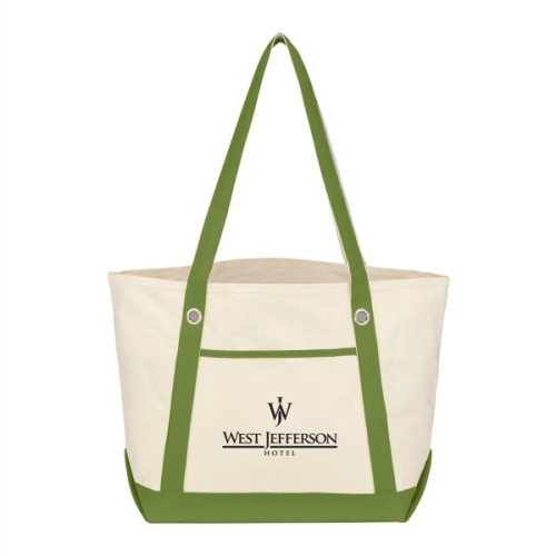 Medium Cotton Canvas Sailing Tote Bag